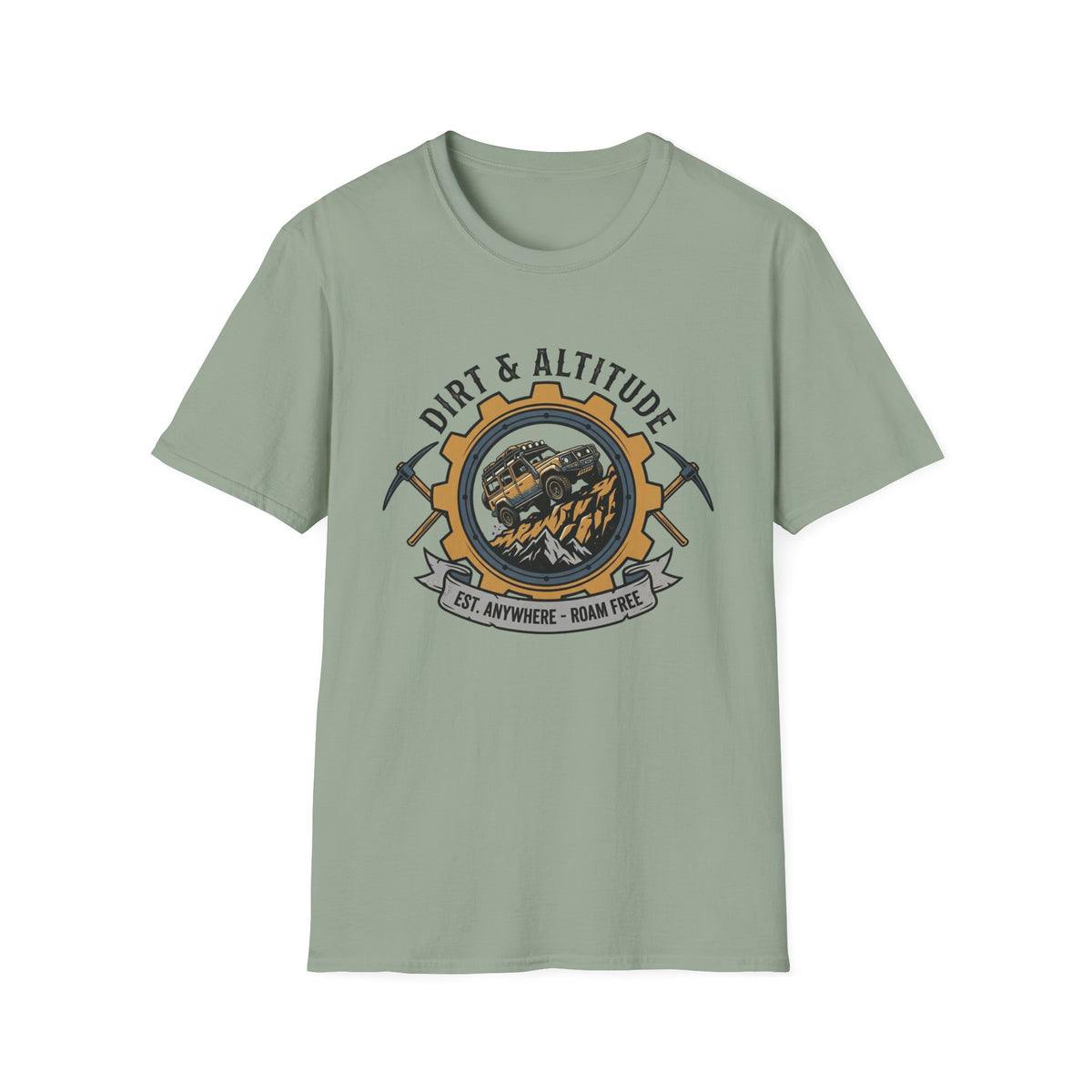Dirt & Altitude Est Anywhere Roam Free T-Shirt