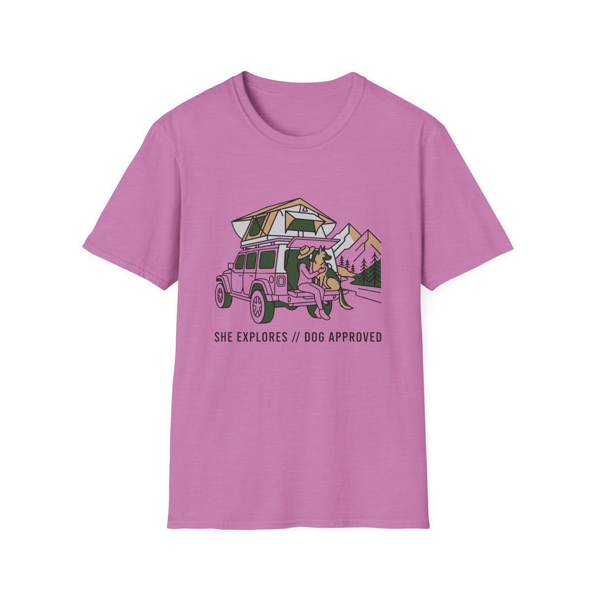 She Explores Dog Approved T-Shirt