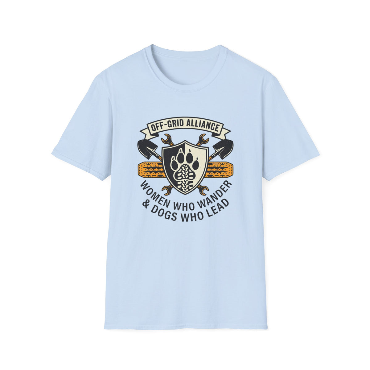 Off Grid Alliance Women Who Wander & Dogs Who Lead T-Shirt