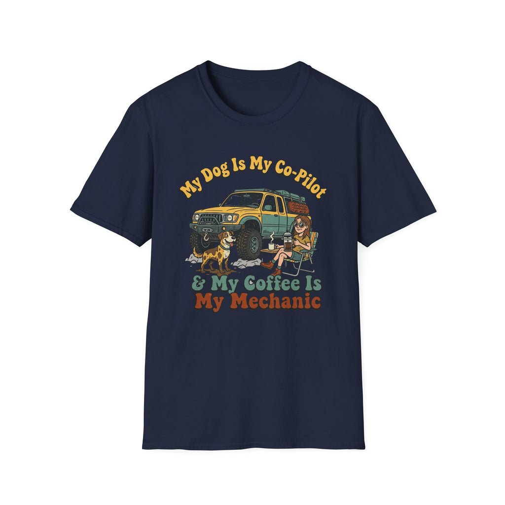 My Dog Is My Copilot & Coffee Is My Mechanic T-Shirt