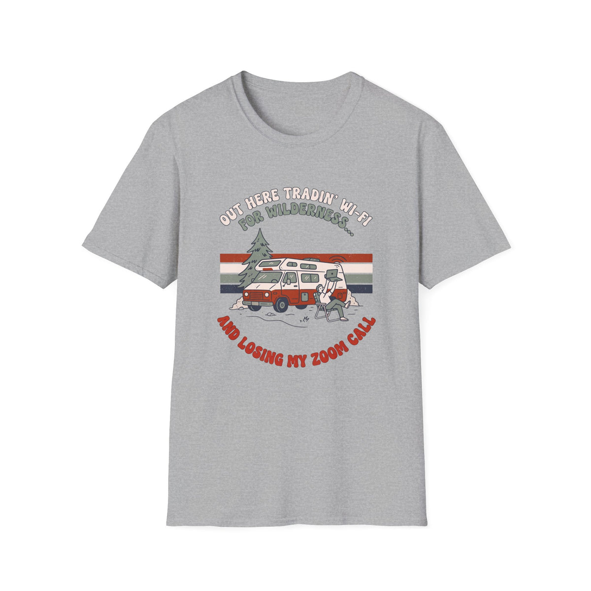 Out Here Tradin' Wi-Fi For Wilderness T-Shirt