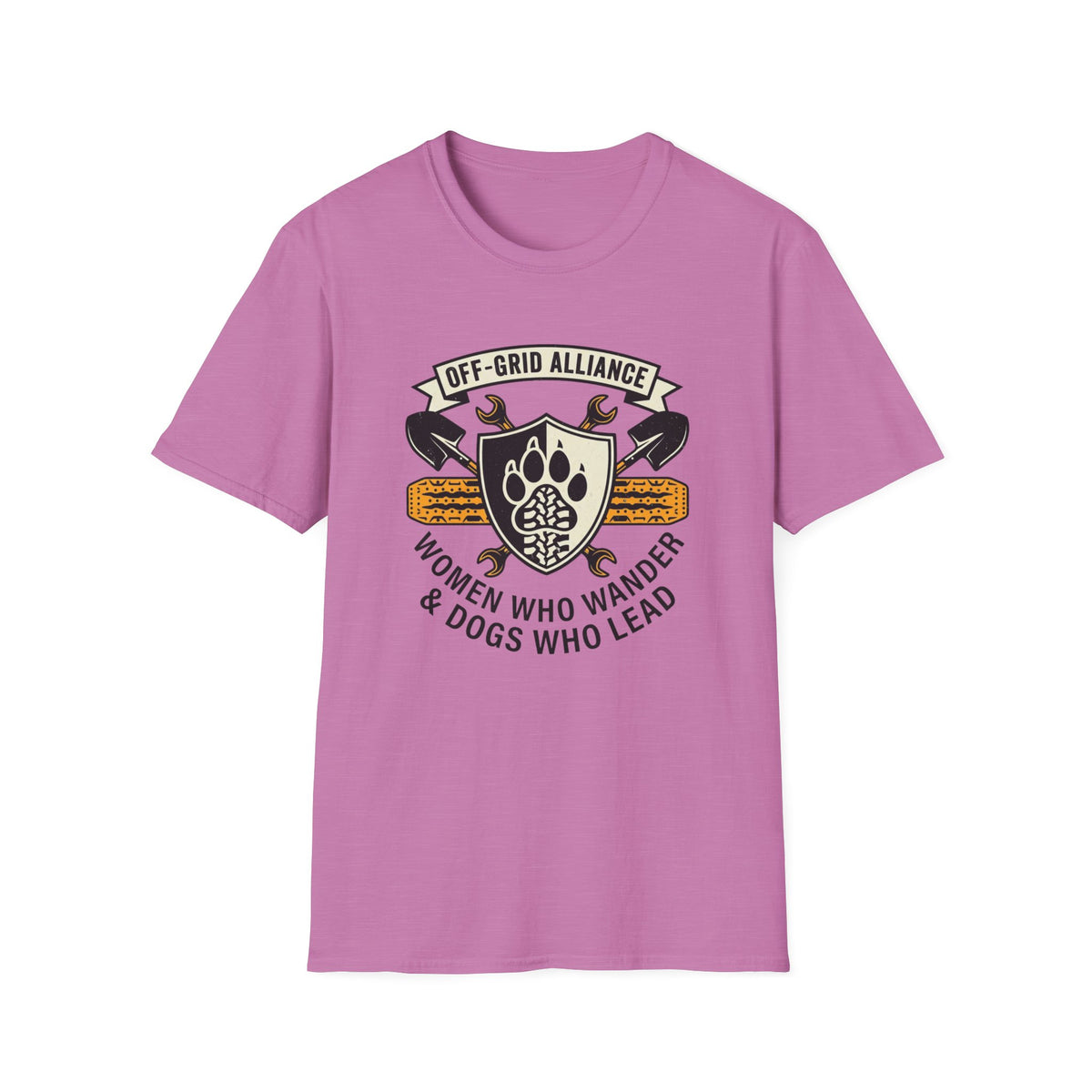 Off Grid Alliance Women Who Wander & Dogs Who Lead T-Shirt