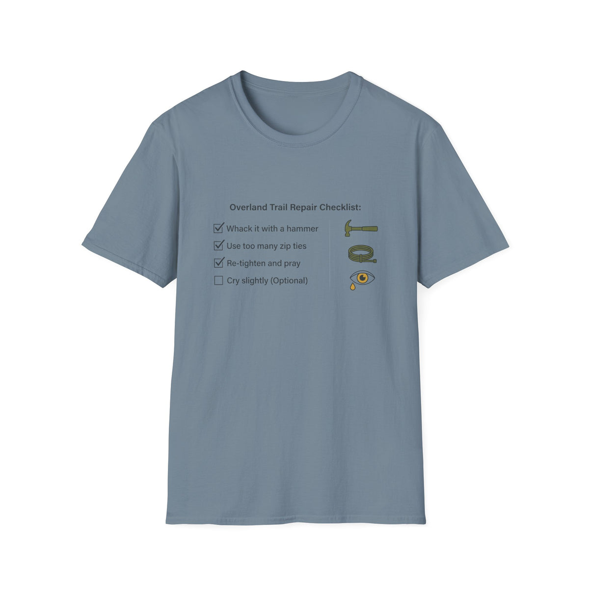 Overland Trail Repair Checklist T-Shirt