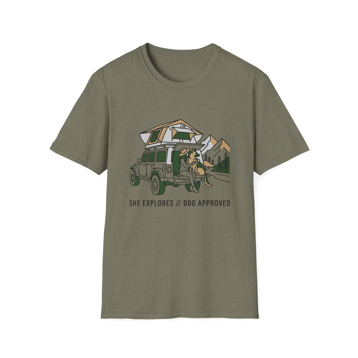 She Explores Dog Approved T-Shirt
