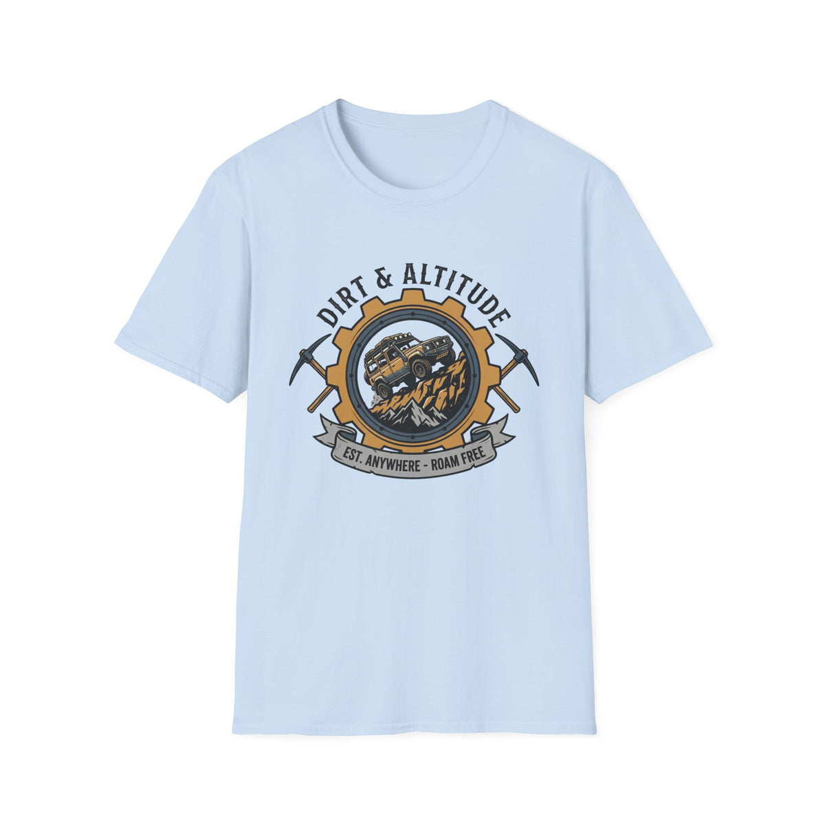 Dirt & Altitude Est Anywhere Roam Free T-Shirt