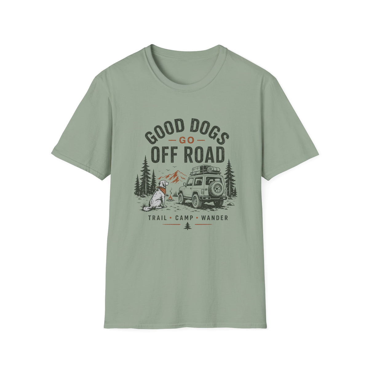 Good Dogs Go Off Roads T-Shirt