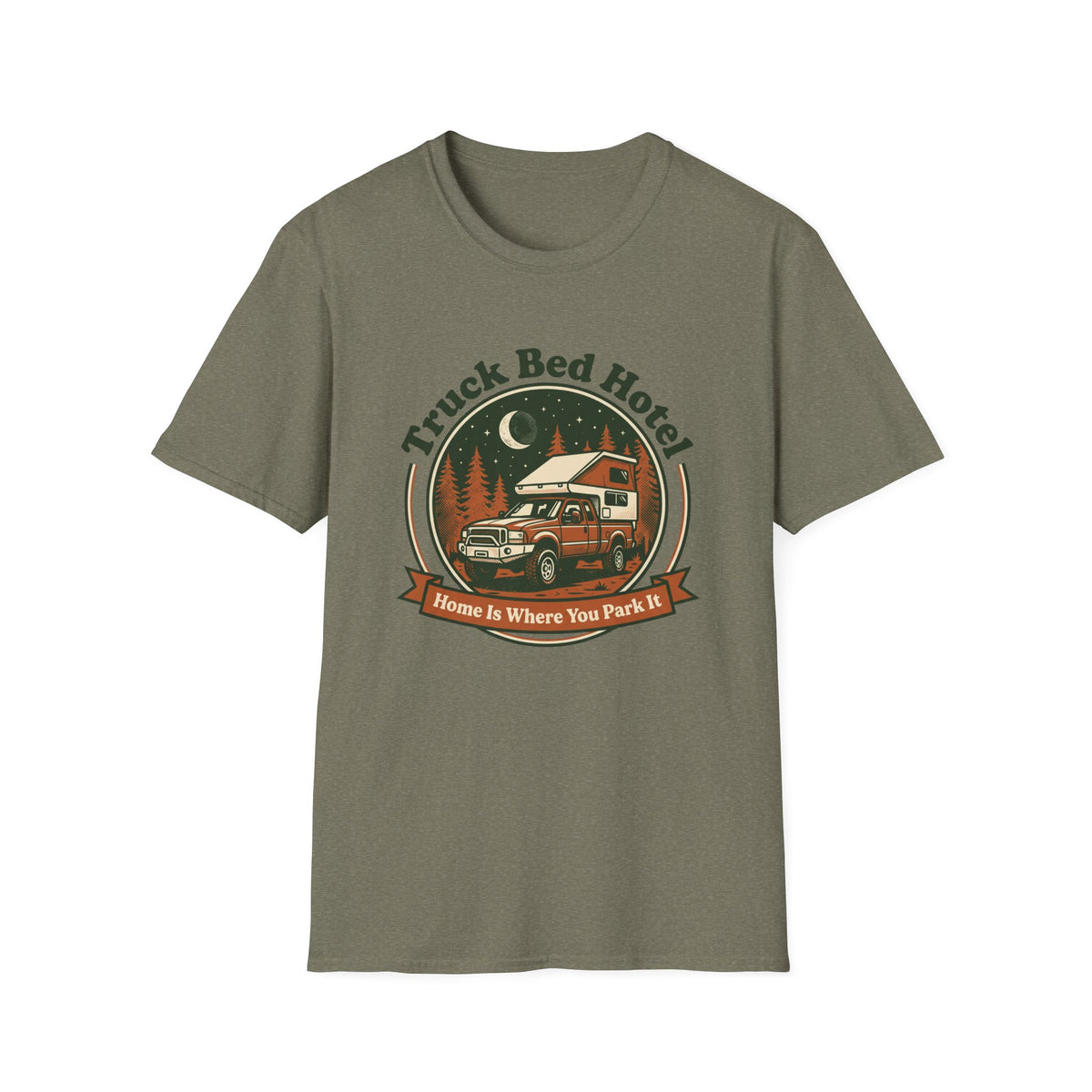 Truck Bed Hotel Home Is WHere You Park It T-Shirt