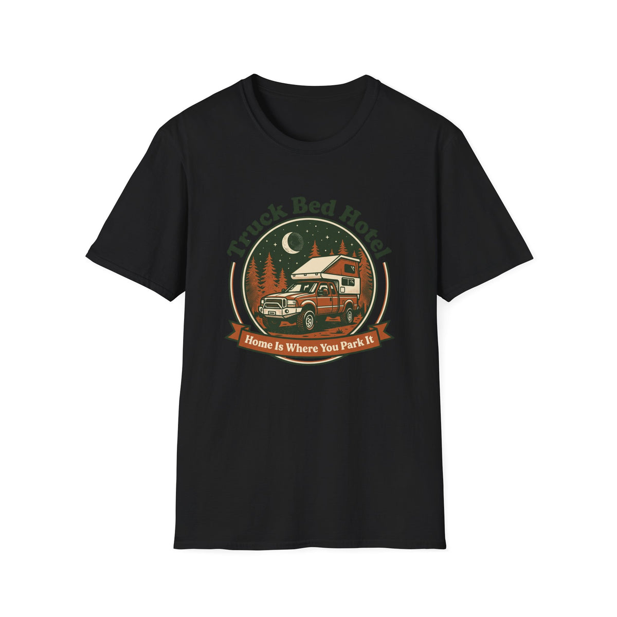 Truck Bed Hotel Home Is WHere You Park It T-Shirt