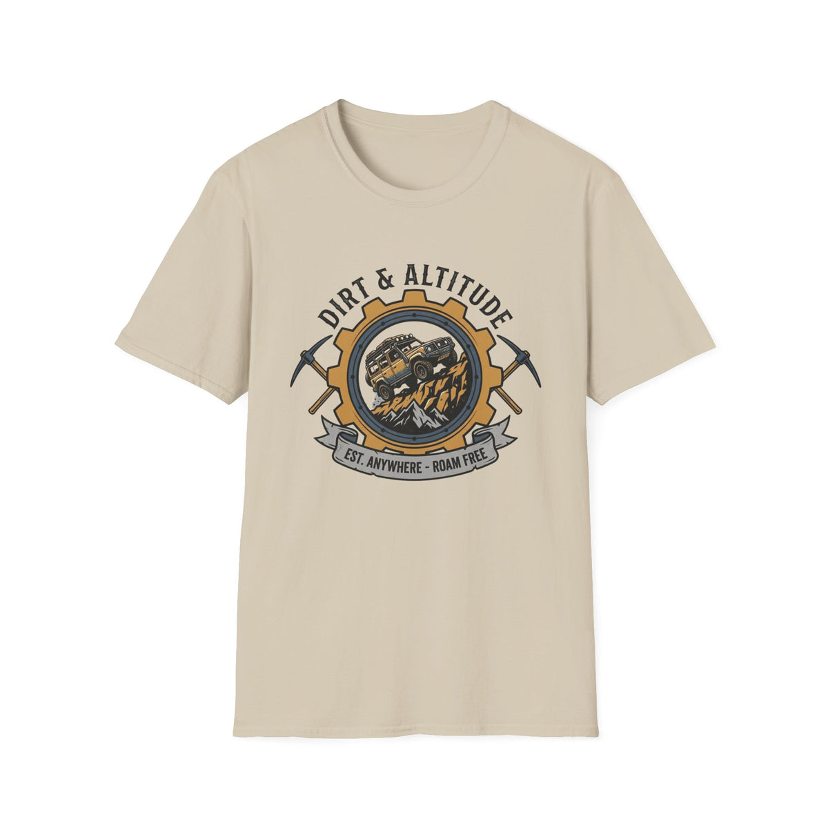 Dirt & Altitude Est Anywhere Roam Free T-Shirt