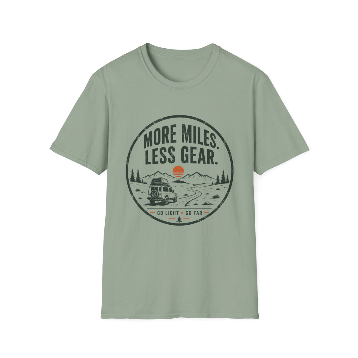 More Miles Less Gear T-Shirt