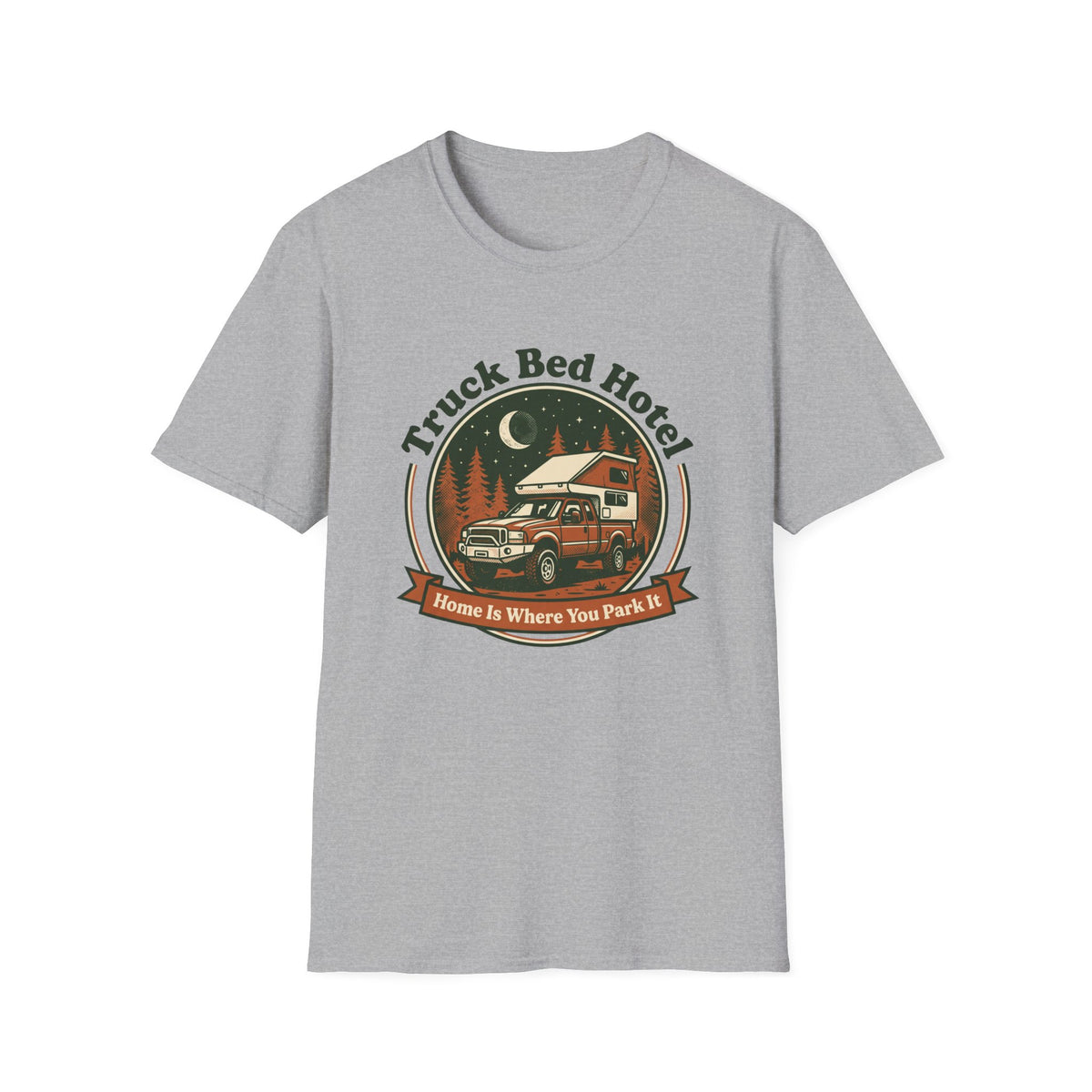 Truck Bed Hotel Home Is WHere You Park It T-Shirt