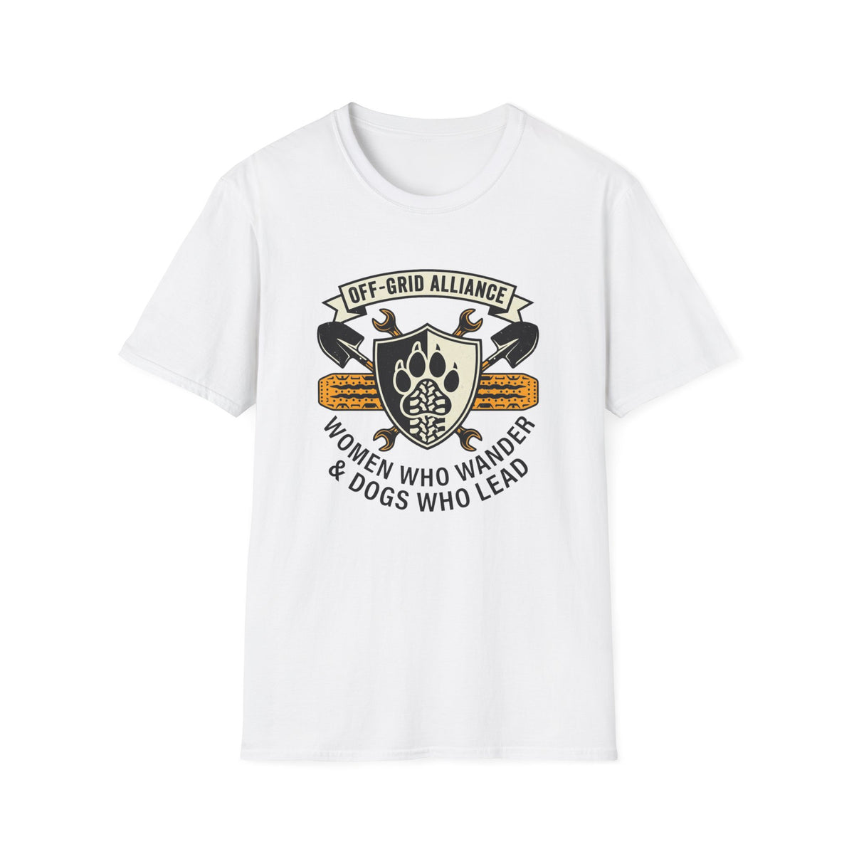 Off Grid Alliance Women Who Wander & Dogs Who Lead T-Shirt