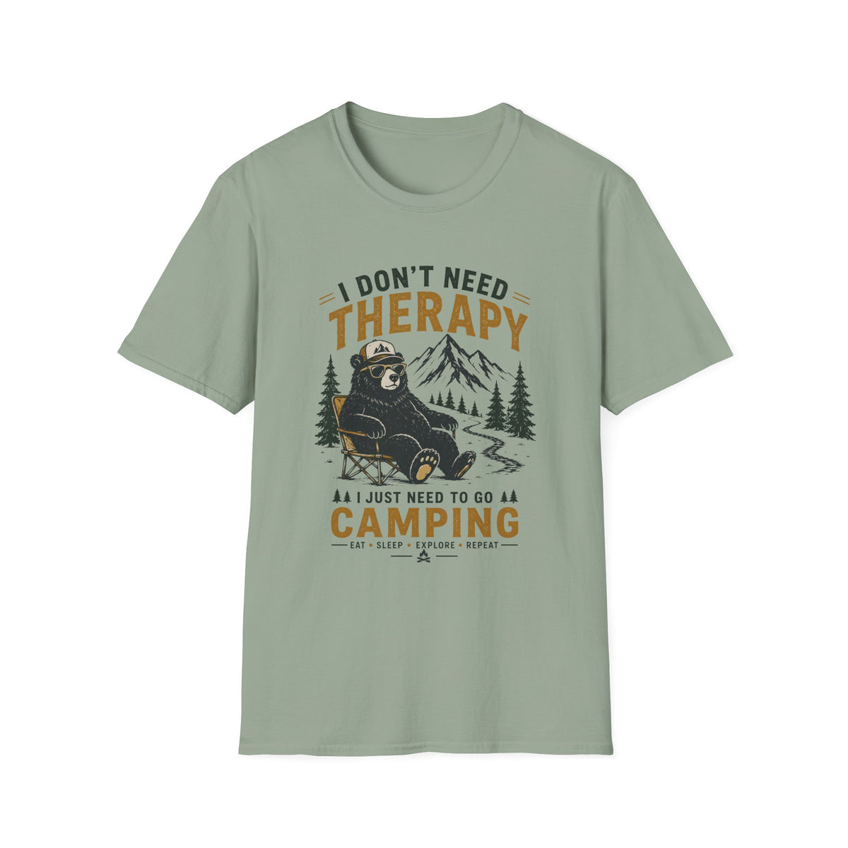 I Don't Need Therapy I Just Need To Go Camping T-Shirt