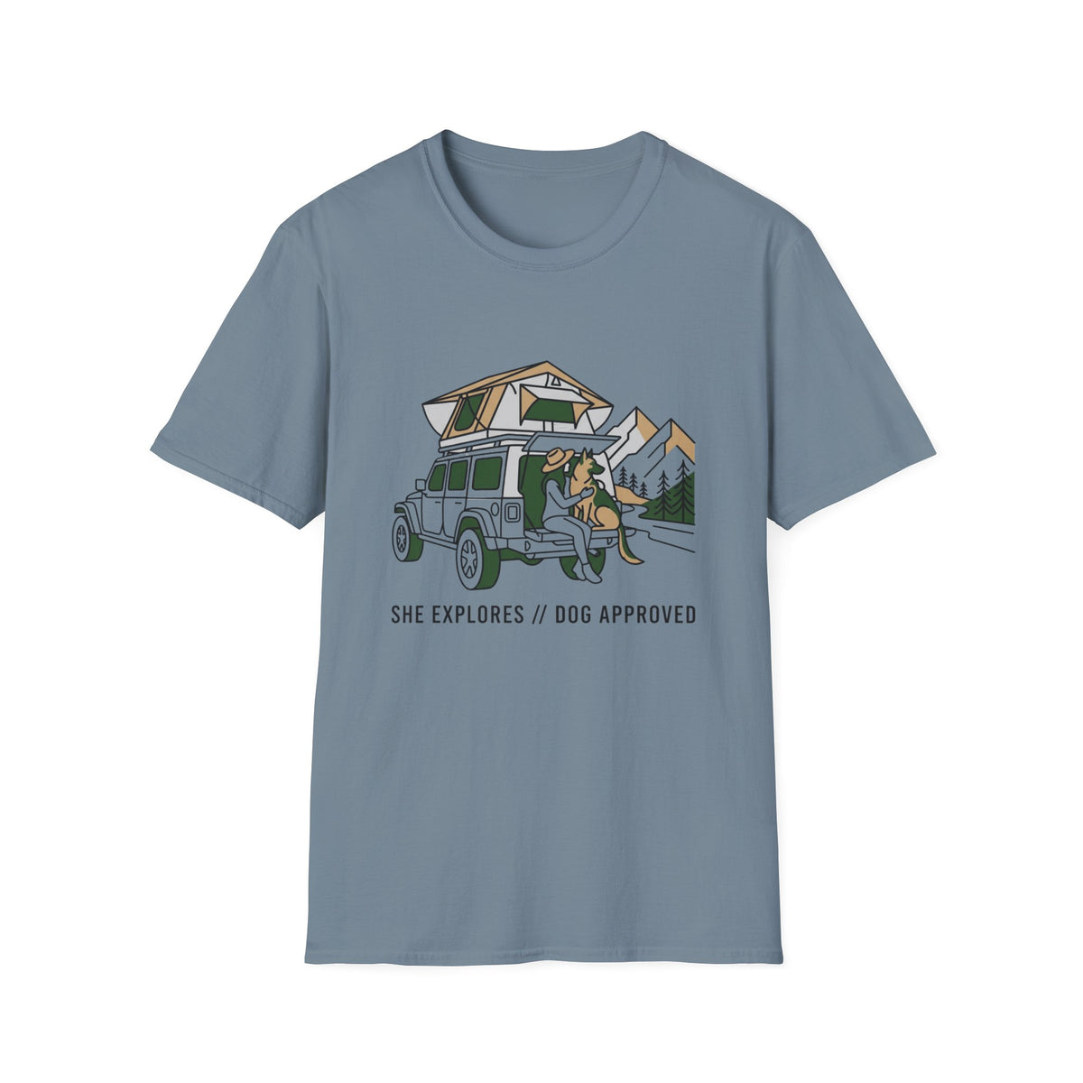 She Explores Dog Approved T-Shirt