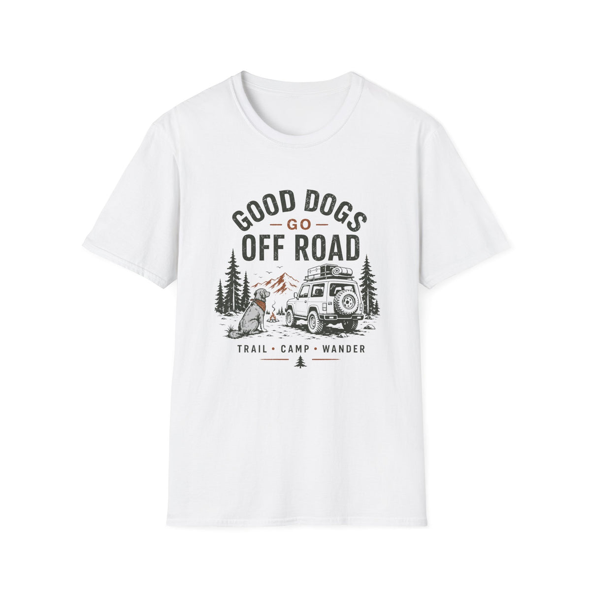 Good Dogs Go Off Roads T-Shirt