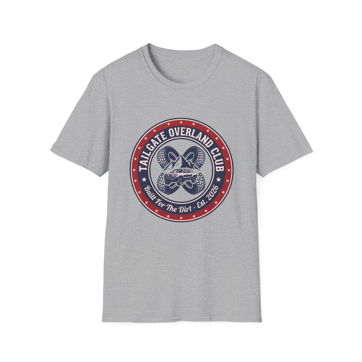 Tailgate Overland Club Built For The Dirt T-Shirt