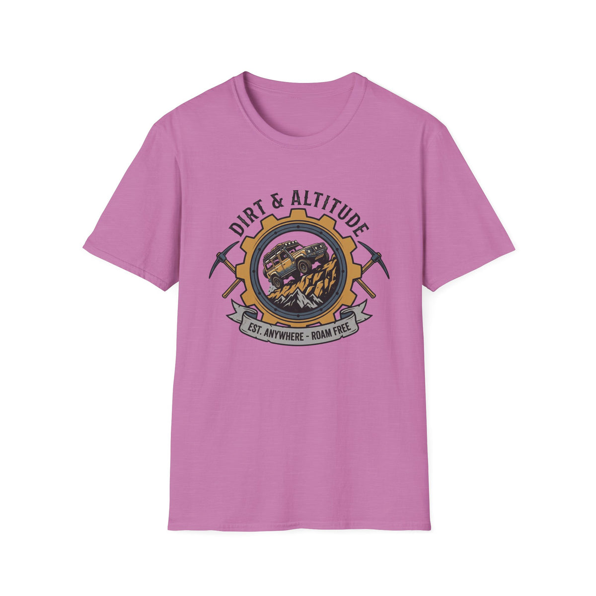 Dirt & Altitude Est Anywhere Roam Free T-Shirt