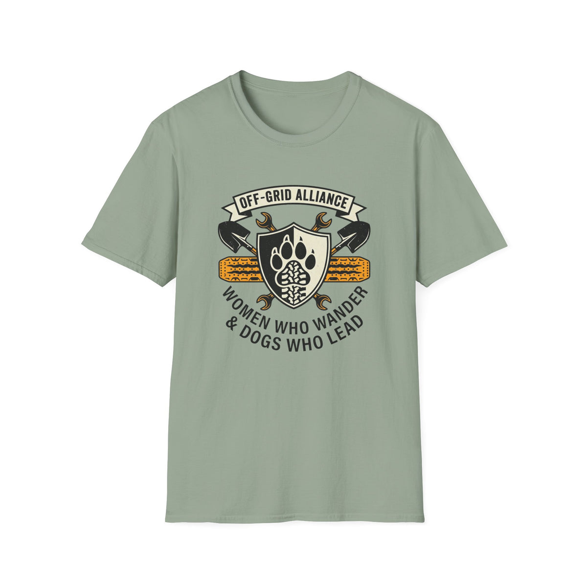 Off Grid Alliance Women Who Wander & Dogs Who Lead T-Shirt