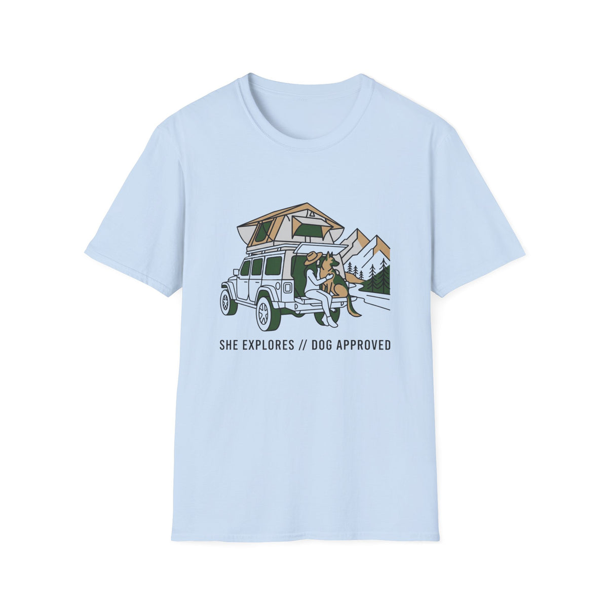 She Explores Dog Approved T-Shirt