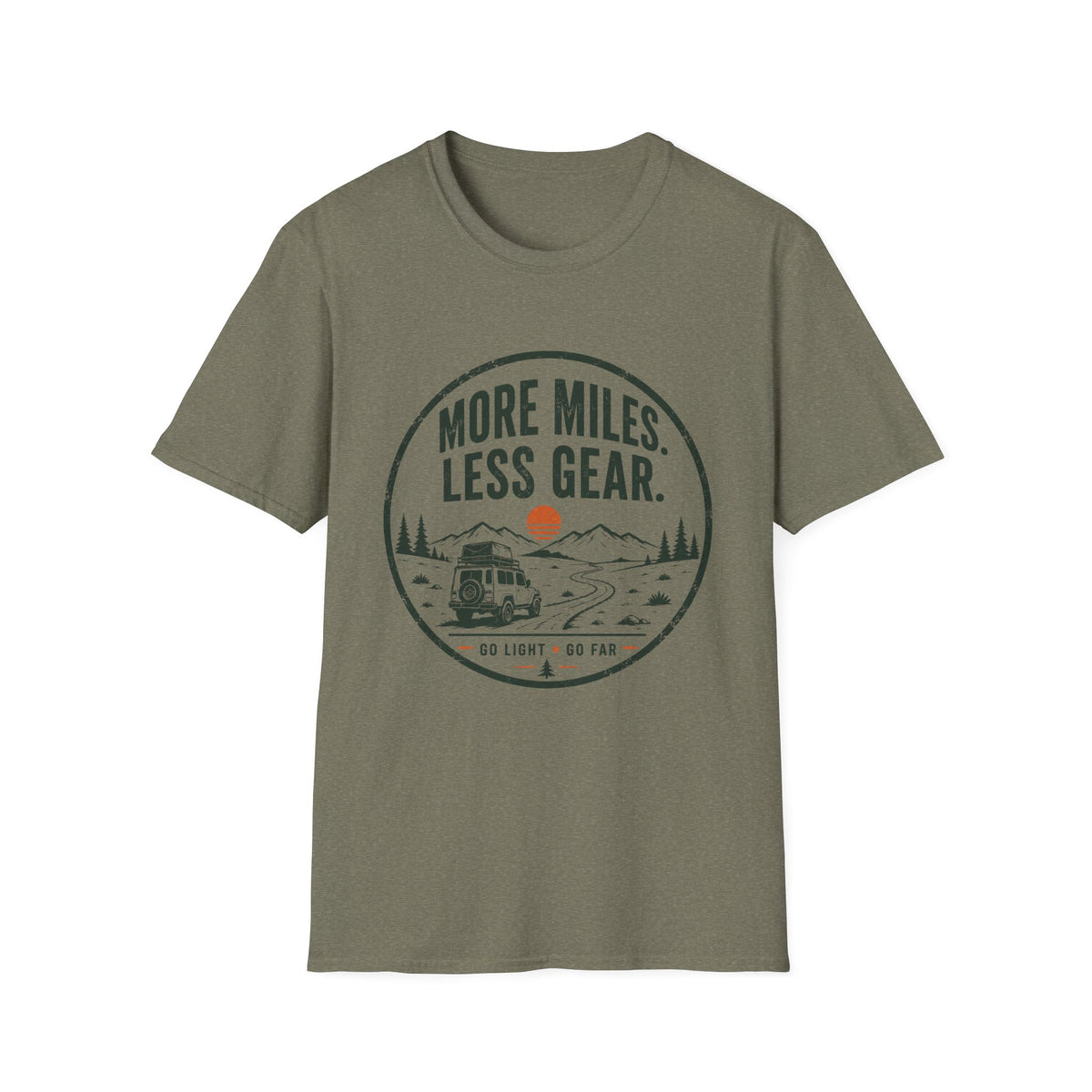 More Miles Less Gear T-Shirt