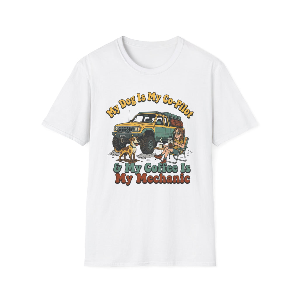 My Dog Is My Copilot & Coffee Is My Mechanic T-Shirt