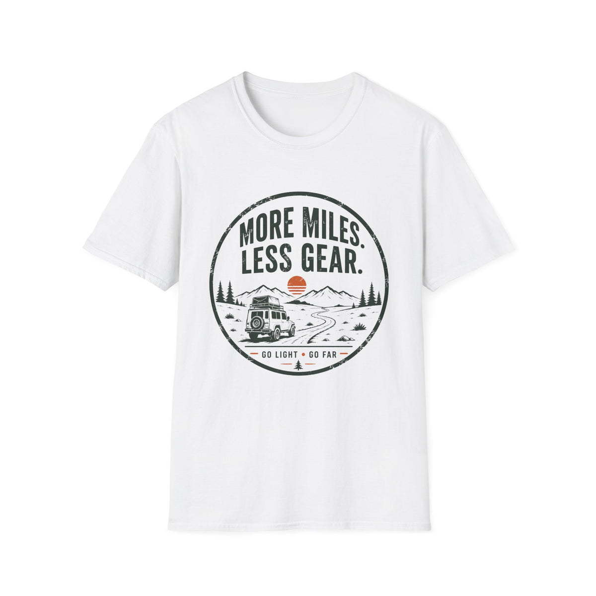 More Miles Less Gear T-Shirt