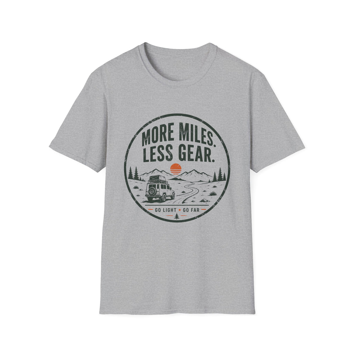 More Miles Less Gear T-Shirt