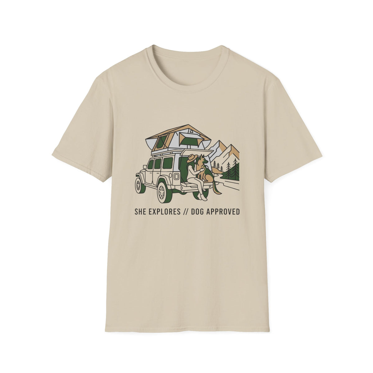 She Explores Dog Approved T-Shirt