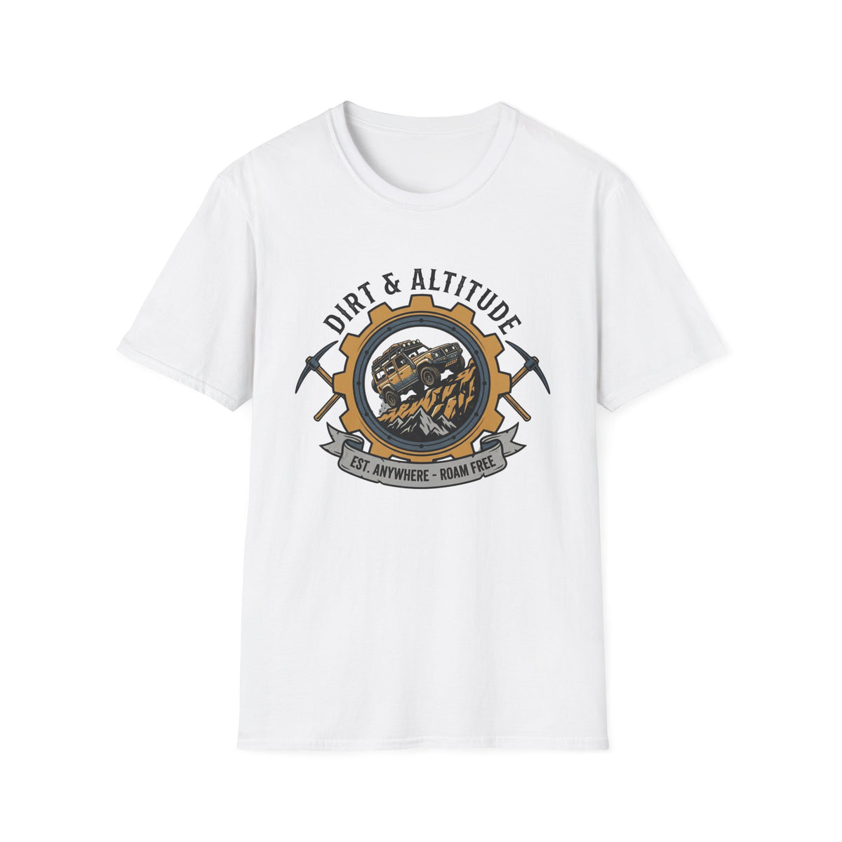 Dirt & Altitude Est Anywhere Roam Free T-Shirt