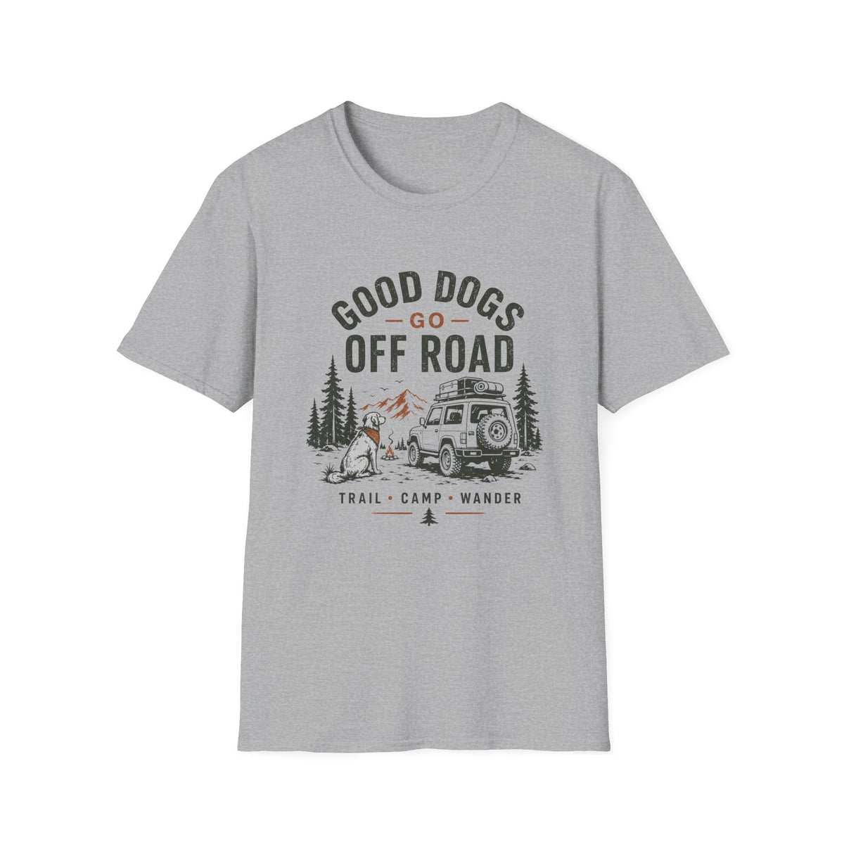 Good Dogs Go Off Roads T-Shirt