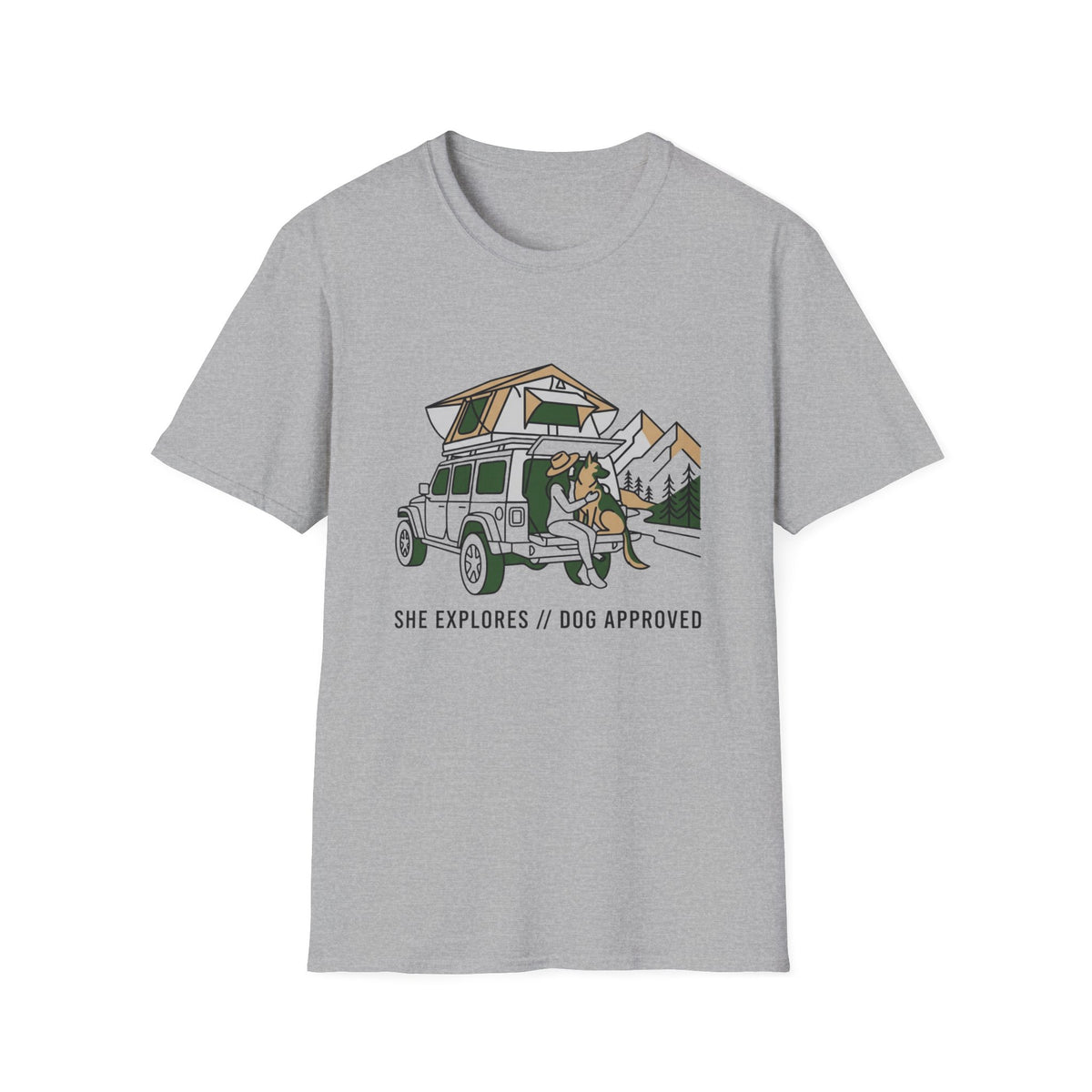 She Explores Dog Approved T-Shirt