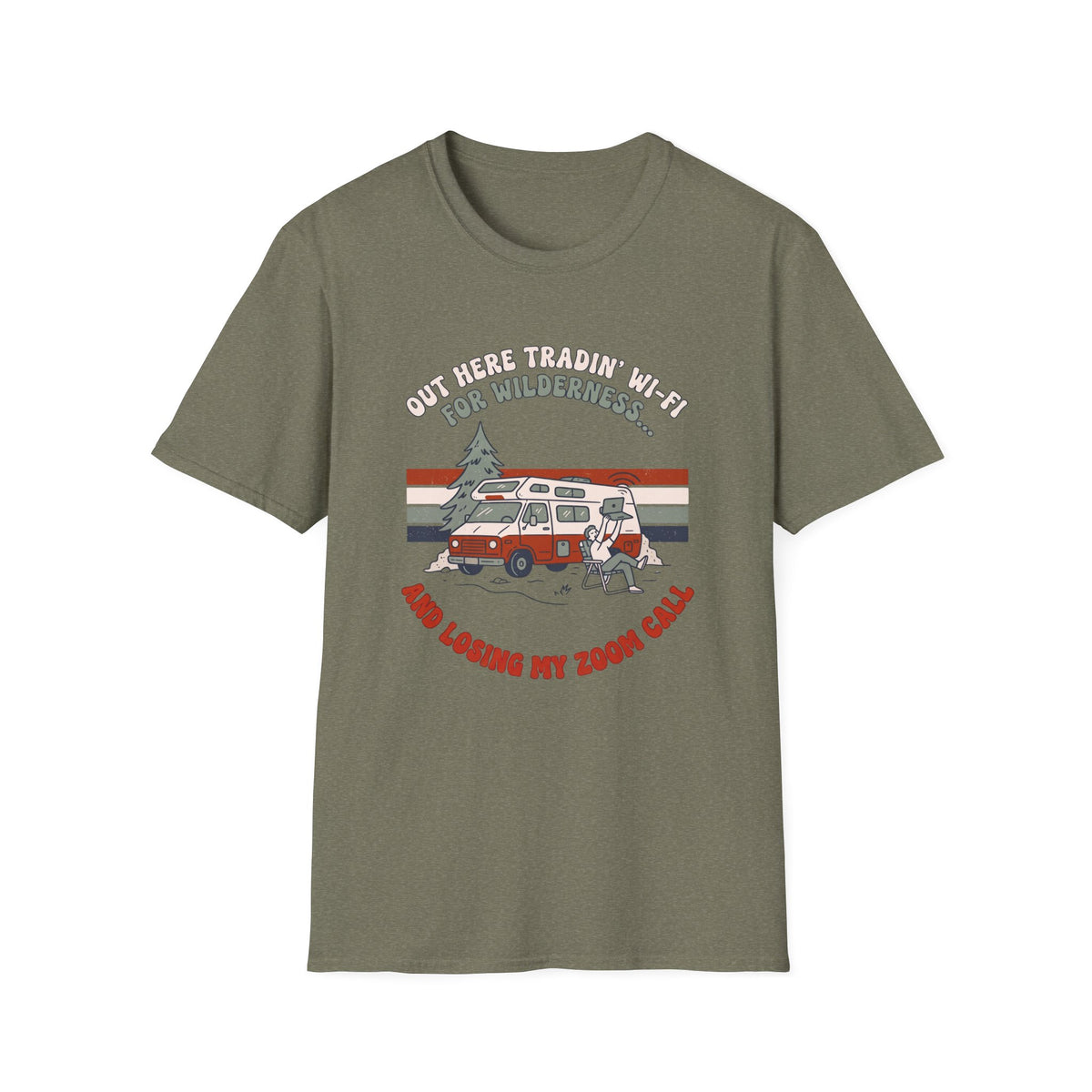 Out Here Tradin' Wi-Fi For Wilderness T-Shirt