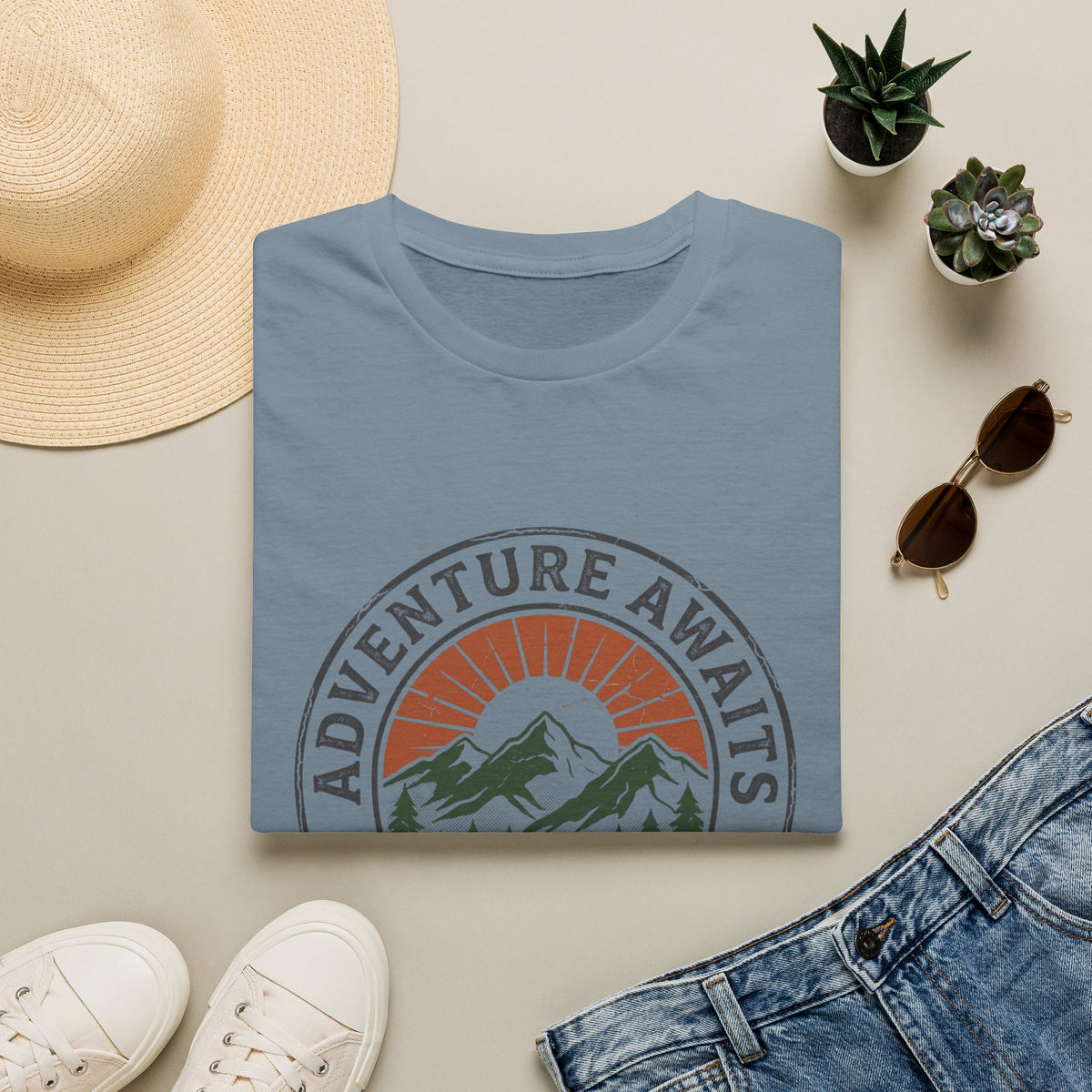 Adventure Awaits Off The Grid On The Trail T-Shirt
